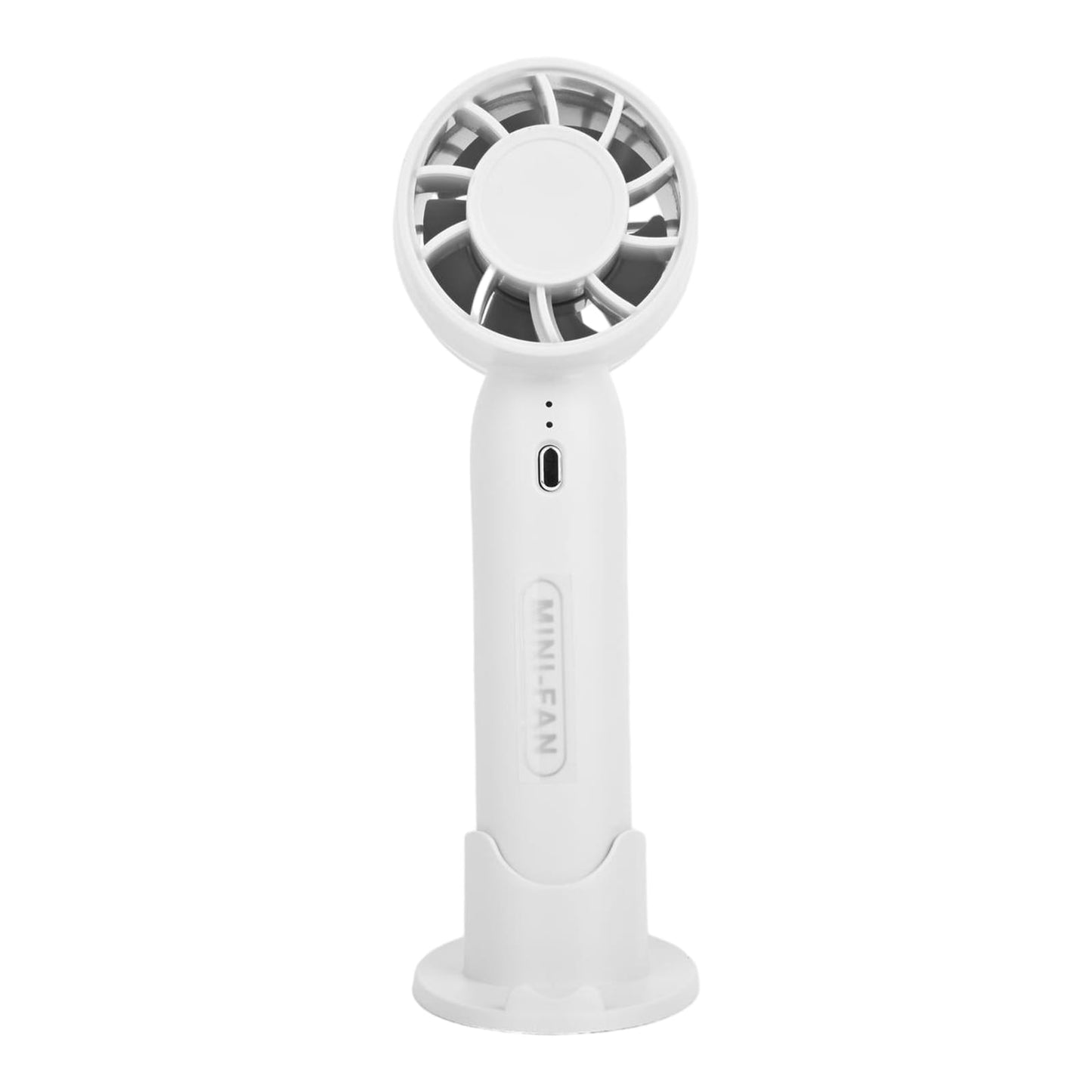 Rechargeable Mini Handheld USB Fan with Stand (3-Speed)